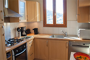 Apartment at La Turbie, Cote d'Azur, separate kitchen